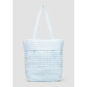 Sac cabas en raphia avec fermeture éclair et détail bijou femme s.Oliver image-3