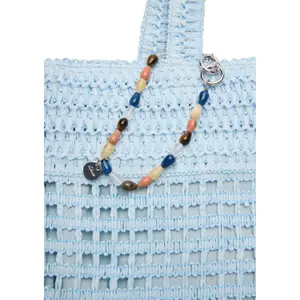 Sac cabas en raphia avec fermeture éclair et détail bijou femme s.Oliver image-6