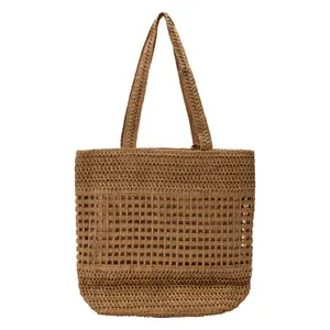 Sac cabas en raphia avec fermeture éclair et détail bijou femme s.Oliver image-1