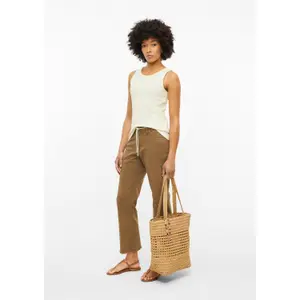 Sac cabas en raphia avec fermeture éclair et détail bijou femme s.Oliver image-4