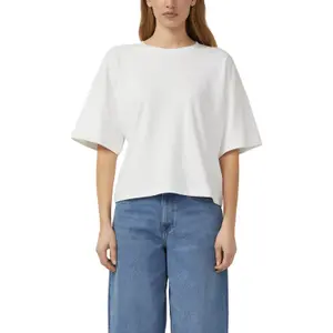 Oversize T-shirt από μαλακό βαμβακερό interlock με εφαρμογή λογότυπο γυναίκες s.Oliver image-2