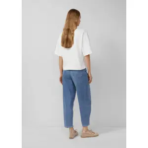 Oversize T-shirt από μαλακό βαμβακερό interlock με εφαρμογή λογότυπο γυναίκες s.Oliver image-4