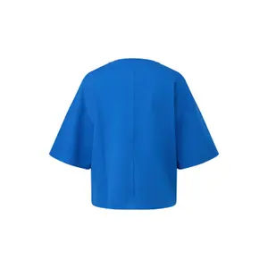 Oversize T-shirt από μαλακό βαμβακερό interlock με εφαρμογή λογότυπο γυναίκες s.Oliver image-1