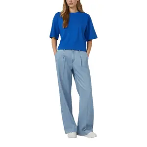 Oversize T-shirt από μαλακό βαμβακερό interlock με εφαρμογή λογότυπο γυναίκες s.Oliver image-6