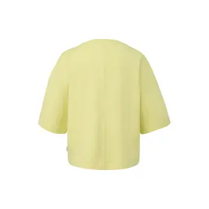 Oversize T-shirt από μαλακό βαμβακερό interlock με εφαρμογή λογότυπο γυναίκες s.Oliver image-1