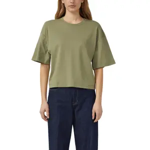 Oversize T-shirt από μαλακό βαμβακερό interlock με εφαρμογή λογότυπο γυναίκες s.Oliver image-2