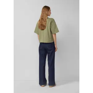 Oversize T-shirt από μαλακό βαμβακερό interlock με εφαρμογή λογότυπο γυναίκες s.Oliver image-4