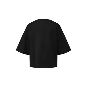 Oversize T-shirt από μαλακό βαμβακερό interlock με εφαρμογή λογότυπο γυναίκες s.Oliver image-1