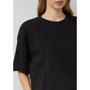 Oversize T-shirt από μαλακό βαμβακερό interlock με εφαρμογή λογότυπο γυναίκες s.Oliver image-3