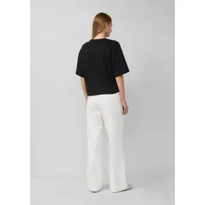 Oversize T-shirt από μαλακό βαμβακερό interlock με εφαρμογή λογότυπο γυναίκες s.Oliver image-4