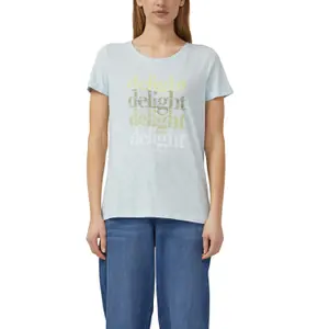 T-shirt από απαλό βαμβακερό jersey με εκτύπωση μπροστά γυναικείο s.Oliver image-2
