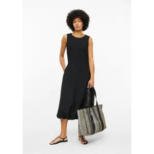 Striped Jacquard Shoulder Bag with Magnetic Closure for Women s.Oliver image-4