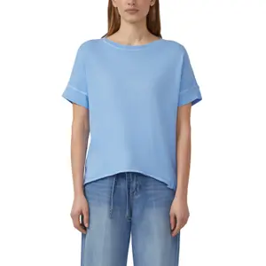 T-shirt χαλαρή κοπή τυπωμένο κομμάτι με ανοιχτό στρίφωμα γυναίκα s.Oliver image-2