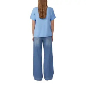 T-shirt χαλαρή κοπή τυπωμένο κομμάτι με ανοιχτό στρίφωμα γυναίκα s.Oliver image-5