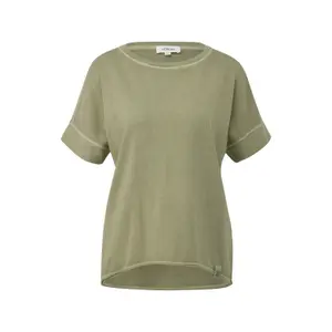T-shirt χαλαρή κοπή τυπωμένο κομμάτι με ανοιχτό στρίφωμα γυναίκα s.Oliver image-0