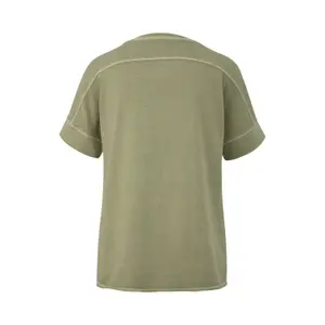 T-shirt χαλαρή κοπή τυπωμένο κομμάτι με ανοιχτό στρίφωμα γυναίκα s.Oliver image-1