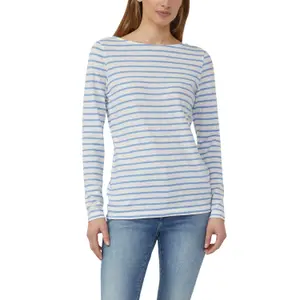 Women's Slim Fit Long Sleeve Striped Soft Jersey T-Shirt s.Oliver image-2