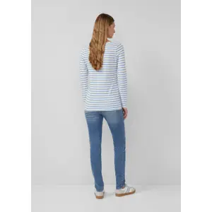 Women's Slim Fit Long Sleeve Striped Soft Jersey T-Shirt s.Oliver image-4