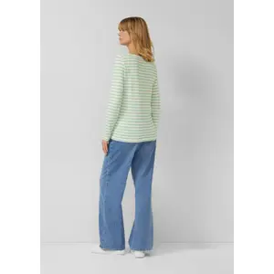 Women's Slim Fit Long Sleeve Striped Soft Jersey T-Shirt s.Oliver image-4