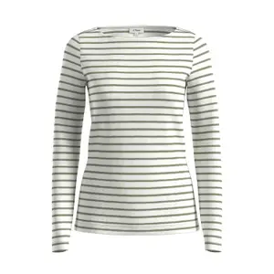 Women's Slim Fit Long Sleeve Striped Soft Jersey T-Shirt s.Oliver image-0