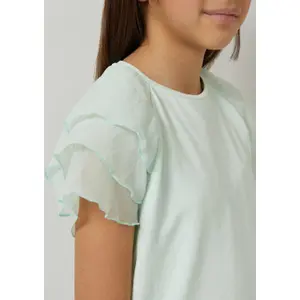 T-shirt με βολάν και ραγλανά μανίκια για κορίτσι s.Oliver image-5