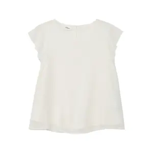 Blouse από μουσελίνα γραμμή Α με φούξια μανίκια για κορίτσι s.Oliver image-0