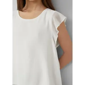 Blouse από μουσελίνα γραμμή Α με φούξια μανίκια για κορίτσι s.Oliver image-5