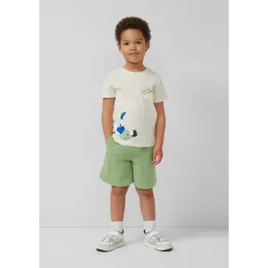 Κλασικό βαμβακερό T-shirt με εκτύπωση μπροστά κανονική γραμμή παιδί s.Oliver image-6