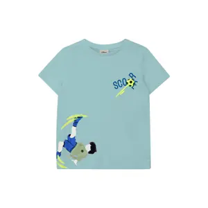 Κλασικό βαμβακερό T-shirt με εκτύπωση μπροστά κανονική γραμμή παιδί s.Oliver image-0