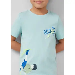 Κλασικό βαμβακερό T-shirt με εκτύπωση μπροστά κανονική γραμμή παιδί s.Oliver image-5