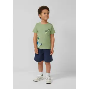 Κλασικό βαμβακερό T-shirt με εκτύπωση μπροστά κανονική γραμμή παιδί s.Oliver image-6