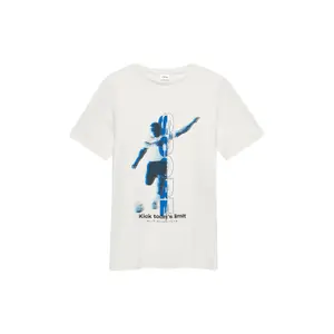 T-shirt από βαμβάκι με εκτύπωση μπροστά κανονική γραμμή παιδί s.Oliver image-2