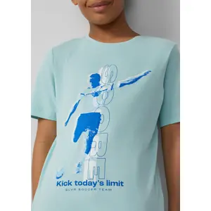 T-shirt από βαμβάκι με εκτύπωση μπροστά κανονική γραμμή παιδί s.Oliver image-5