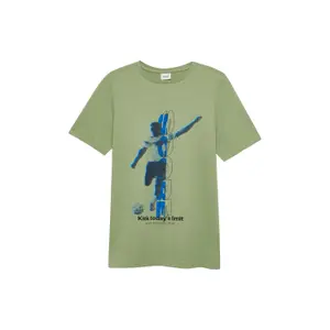 T-shirt από βαμβάκι με εκτύπωση μπροστά κανονική γραμμή παιδί s.Oliver image-2