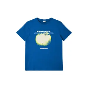 T-shirt med tryk foran lige pasform barn s.Oliver image-0