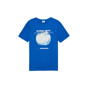 T-shirt med tryk foran lige pasform barn s.Oliver image-2