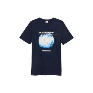 T-shirt med tryk foran lige pasform barn s.Oliver image-2