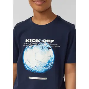 T-shirt med tryk foran lige pasform barn s.Oliver image-5