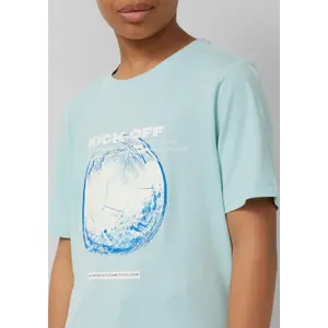 T-shirt med tryk foran lige pasform barn s.Oliver image-5