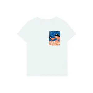 T-shirt med tryck framtill och rund hals, rak passform barn s.Oliver image-0