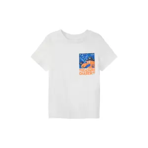 T-shirt med tryck framtill och rund hals, rak passform barn s.Oliver image-2