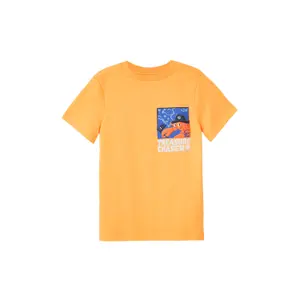 T-shirt med tryck framtill och rund hals, rak passform barn s.Oliver image-2