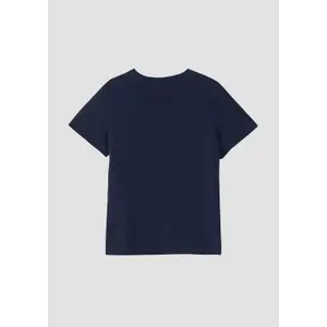 T-shirt med tryck framtill och rund hals, rak passform barn s.Oliver image-3