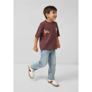 Oversize T-shirt med Foam-tryck och vida ärmar barn s.Oliver image-6