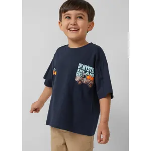 Oversize T-shirt med Foam-tryck och vida ärmar barn s.Oliver image-5