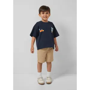 Oversize T-shirt med Foam-tryck och vida ärmar barn s.Oliver image-6