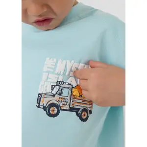 Oversize T-shirt med Foam-tryck och vida ärmar barn s.Oliver image-3
