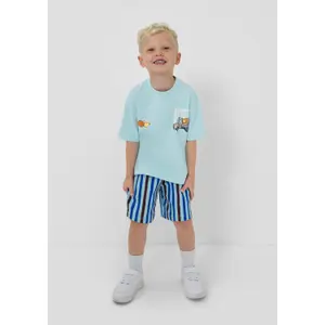 Oversize T-shirt med Foam-tryck och vida ärmar barn s.Oliver image-6