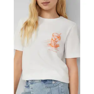 T-shirt από ζέρσεϊ με εκτύπωση μπροστά κανονική γραμμή παιδί s.Oliver image-5