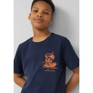T-shirt από ζέρσεϊ με εκτύπωση μπροστά κανονική γραμμή παιδί s.Oliver image-5